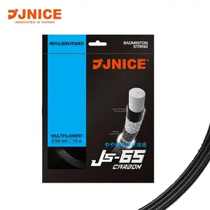 Jnice黒JS-65 Carbon 0.65ミリメートルバドミントンラケット · ストリング
