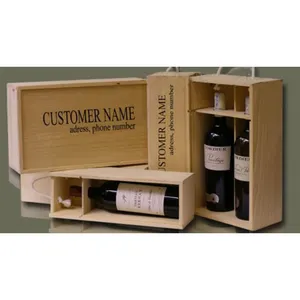 Cajas de vino de madera personalizadas con forma cuadrada, venta al por mayor al mejor precio, WhatsApp: + 84 961005832