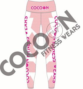 Pantalones de gimnasio personalizados para mujer, mallas de yoga con cintura elástica para Fitness con mallas de sublimación que absorben la humedad, venta al por mayor - Product Image 3