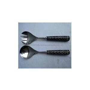 Juego de cubiertos rústicos de acero inoxidable Juego de Cubiertos de diseño vintage elegante para decoración de cocina y mesa Directo de fabricación. - Product Image 3