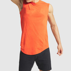 2021 nueva camiseta sin mangas de moda para hombre, camiseta de gimnasio personalizado con estampado de algodón, diseño informal multicolor, método de tejido de punto con logotipo OEM - Product Image 3