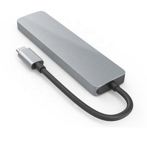 Bộ Chuyển Đổi USB-C 6 Trong 1 Bộ Chuyển Đổi Thẻ SD C Sang 3 * USB 3.0 HDMI 4K Hub USB-C Chất Lượng Tốt Nhất Cho <span class=keywords><strong>Macbook</strong></span> Pro Laptop - Product Image 5