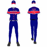 Uniforme de Béisbol de Alta Calidad, 100% Poliéster, Manga Corta, Logotipo Frontal, Transpirable, Nombre del Equipo Personalizado, Precio Bajo al por Mayor