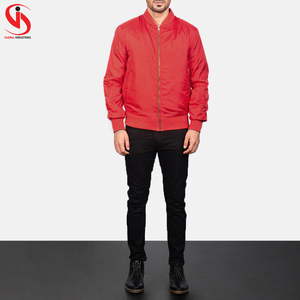 High Quality Custom Quick Dry Windbreaker Bomber <b>Jacket</b> Men Waterproof Winter Delivery <b>Workers</b> Regular Red Bomber <b>Jacket</b> For Men - Product Image 2