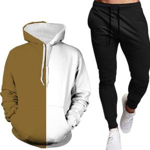 Ensemble de survêtements de fitness ajustés personnalisés de haute qualité, survêtement lourd fabriqué au Pakistan, logo personnalisé, options de taille plus pour la salle de sport - Product Image 2