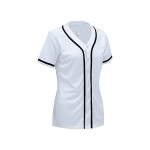 Bán Chạy Phụ Nữ Bóng Chày Jersey Thiết Kế Thời Trang Bóng Chày Jersey Logo Tùy Chỉnh Mới Nhất In Giá Tốt Bóng Chày Jersey