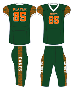 Uniforme de football américain de sublimation de tissu de spandex de prix abordable de fabrication fine d'OEM pour la jeunesse - Product Image 4