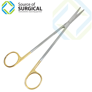 Tijeras Quirúrgicas para Amígdalas Source Surgical con Punta TC de Alto Contenido de Carbono, Instrumentos Quirúrgicos Manuales de Acero Inoxidable de 175 mm, Certificación CE, para Clínica - Product Image 1