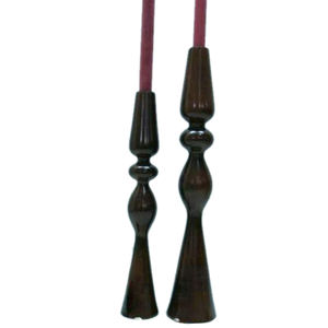 Candelabro de latón pulido y brillante Menorah, elegante y elegante, decoración, vela - Product Image 6