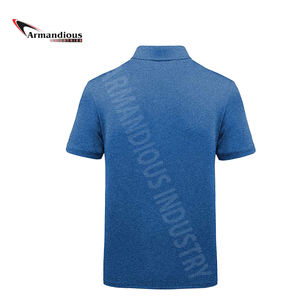 Camisetas Polo de golf informales de secado rápido para hombre, logotipo personalizado, manga corta, Camiseta deportiva de verano, conjunto con estampado de tela - Product Image 3