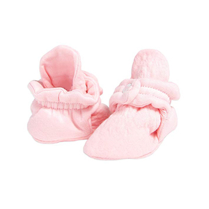 100 Organic Cotton Baby <b>Socks</b> Fleece Inside Outside Non slip <b>Soft</b> Bottom Toddler Newborn Shoe Lace up Baby Booties - Product Image 1