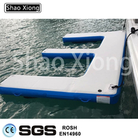 Station de Ski flottant en teck gonflable en forme de goutte d'eau, moteur pour bateau