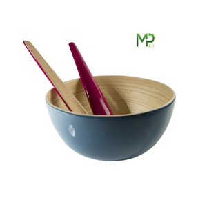 Meilleur prix personnalisé bol à salade vivant en bambou écologique peint à la main artisanat naturel du Vietnam - Product Image 3