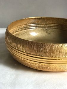 Bol de bougie de luxe parfumé, rond et personnalisé, en Aluminium or, Design gaufré, 50 pièces, vente en gros - Product Image 4