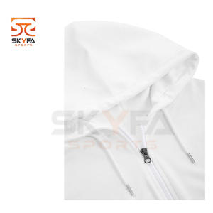 OEM wholesale customized zipper pocket hoodie set unisex full zip up hoodies sweatshirts men two piece sets women - Product Image 6