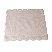 Napperons en coton et lin faits main, jacquard moderne, fibres solides, personnalisables, certifiés SEDEX, pour fêtes indiennes, mariages et banquets