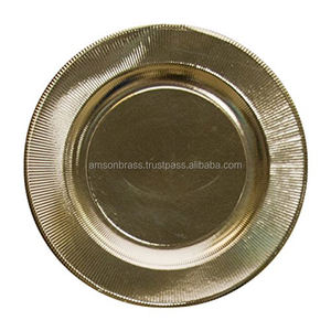 Assiette de présentation élégante en métal de qualité pour la décoration de table Assiette de service de fruits et aliments au design de luxe - Product Image 2