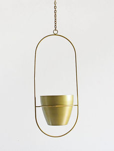 Modern Minimalist Metal Hanging <b>Planter</b> <b>Large</b> Outdoor Garden Flower Pots Detachable Hook Home Nursery <b>planter</b> Stand for wall - Product Image 2