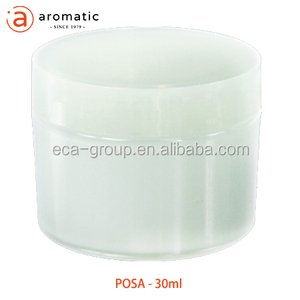 50ml cylinder PP plastic white cosmetic cream jar
