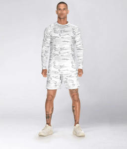 Short de sport en coton noir avec logo de gym personnalisé Short de fitness pour hommes - Product Image 4