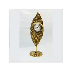 Orologi da tavolo ad angolo in metallo con lampada semplice argento Nickel Design elegante Base ovale in metallo comodino e lampada da tavolo per casa e alberghi - Product Image 2