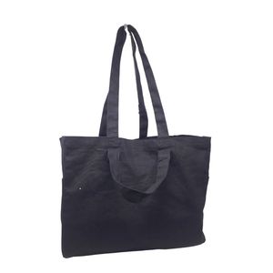 Nouveaux sacs fourre-tout en toile imperméable de grande taille, blancs, de haute qualité, imprimés en soie personnalisés, certifiés équitablement commercés, pour femmes, mode, courses - Product Image 3