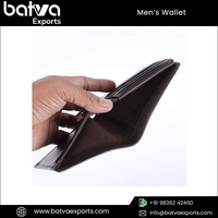 Dompet Lipat Pria Kulit Asli Lapisan Katun Berkualitas Premium Anti RFID Koleksi Terbaru Muat 8 Kartu