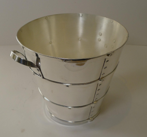 Seau à champagne plaqué argent Seau à champagne Refroidisseur à vin pour les fêtes intérieures et extérieures ou tout type d'occasion Personnalisable - Product Image 2