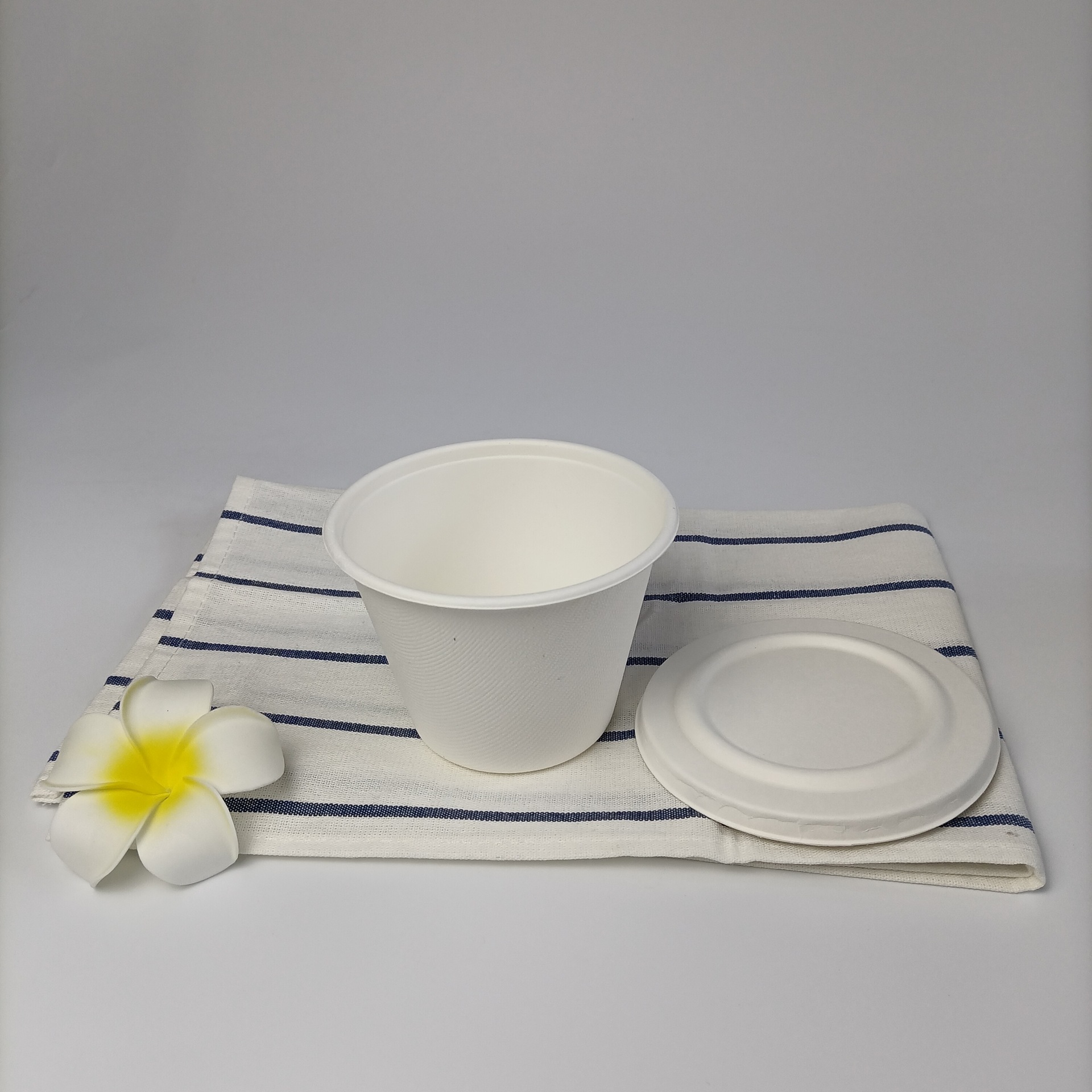 Sugarcane Dome Lids For Compostable Custom Disposable Coffee Cup Lid