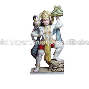 Beautiful White Marble Hanuman God Statue - Product Image 1