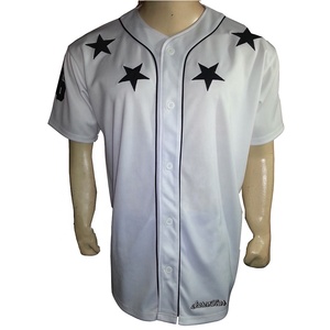 Jersey de béisbol clásico con botones completos para adultos Diseño transpirable de talla grande - Product Image 2