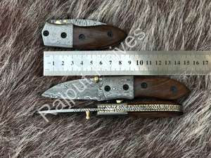 Couteau pliant, fait à la main, damas à serrure intérieure, 2019 - Product Image 3