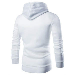 Cross Zipper up Stylish Stranded Collar Hoodies Polyester <b>Fleece</b> <b>Hoodie</b> <b>Mens</b> - Product Image 5