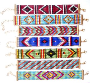 Rawat Handicrafts Seed Beads Bracelet Fashion Costume Handmade Made in <b>Indian</b> <b>Jewelery</b> BR-3275 - Product Image 1