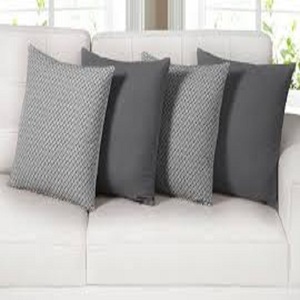 Housses de coussin en coton, taillées en forme de taie d'oreiller pour canapé, gris uni, multicolores, à rayures tissées - Product Image 2