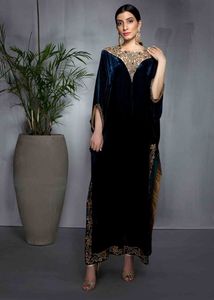 BEAUTIFUL EMBROIDERY on LONG KAMEEZ ,PANT WITH STYLISH SLEEVES DRESS--for Party-WEAR & WEDDING @ 2021 - Product Image 2
