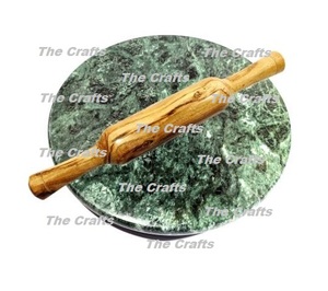 Latest Design <b>Marble</b> <b>Rolling</b> Board With Wooden <b>Rolling</b> <b>Pin</b> For Home Hotel Restaurant Kitchenware Chakla Belan - Product Image 3