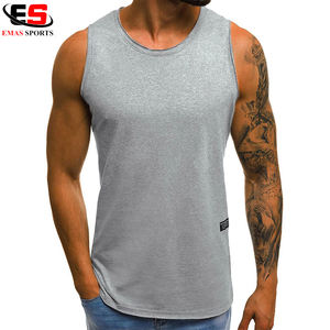Singlet de sport pour homme en coton haute performance, nouvelle arrivée, logo personnalisé OEM, style décontracté, débardeur musculaire - Product Image 2