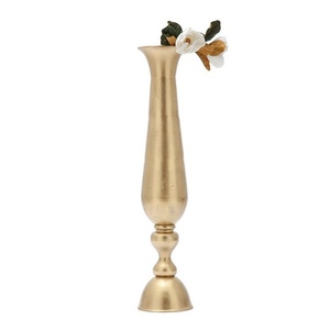 Indian Manufacturer Handmade Modern Design Brass Metal Flower <b>Vase</b> <b>Unique</b> Home Decoration for Weddings Floor <b>Vase</b>-Wholesale - Product Image 3