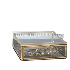 โลหะวินเทจและกล่องเงาแก้วกล่องแก้วที่มีกรอบโลหะสีดำ - Product Image 2