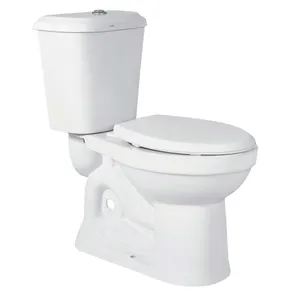 Reasonable Price of Home Usage White Ceramic Bathroom Sanitary Ware Toilet Two Piece Water Closet Toilet Seat Bowl