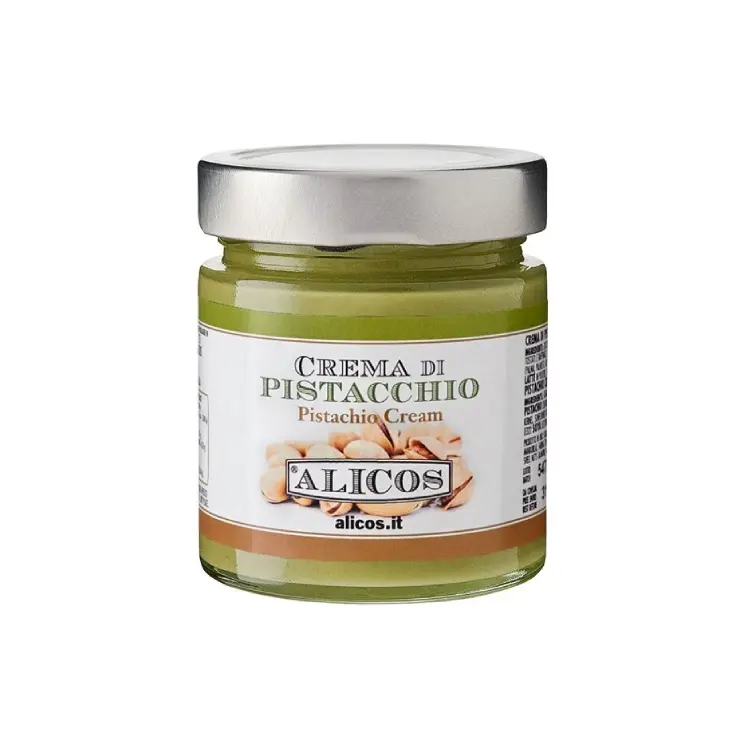 Made in Italy high quality ready to eat food 190 g sweet snack pistachio cream for young and old people