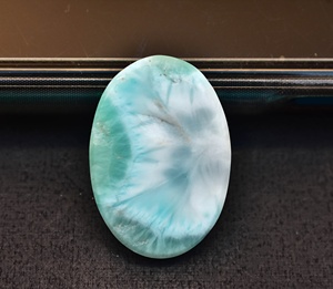 Gema Larimar Natural de mejor grado, cabujón de gema semipreciosa, Gema suelta Larimar para colgante - Product Image 1