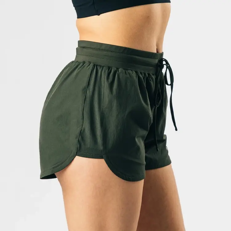 Top Performance Workout Women's Athletic Running Fitness Blank Plain Gym Shorts Women Woven Sports Yoga Shorts