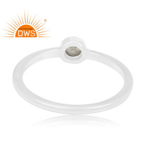 Bague en argent sterling 92.5 Labradorite Gemstone faite à la main Fabricant de bijoux Collection classique - Product Image 4