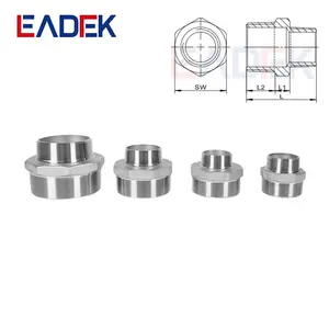 150 LB Plumbing SS304/316 Hex Reducing Nipple Male Thread Stainless Steel Casting Pipe Fitting Connector