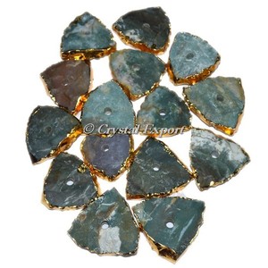 100% Velvet Jewelry Bag Customiz Fancy Stone Electroplated <b>Knob</b> | Buy Healing Agate <b>Knob</b> - Product Image 1