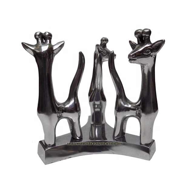 Aluminum Ostrich Egg Display Stands Custom Printed Metal Figurines