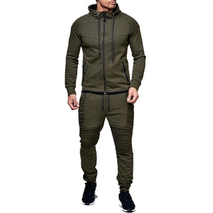 Chándal personalizado para hombre 2021, diseño sólido bordado con forro para correr en invierno - Product Image 1