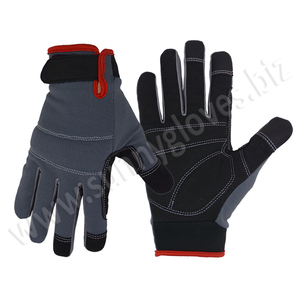 <b>Best</b> Quality High Visibility Mechanic Gloves / Synthetic Leather Rigger Gloves - Product Image 6